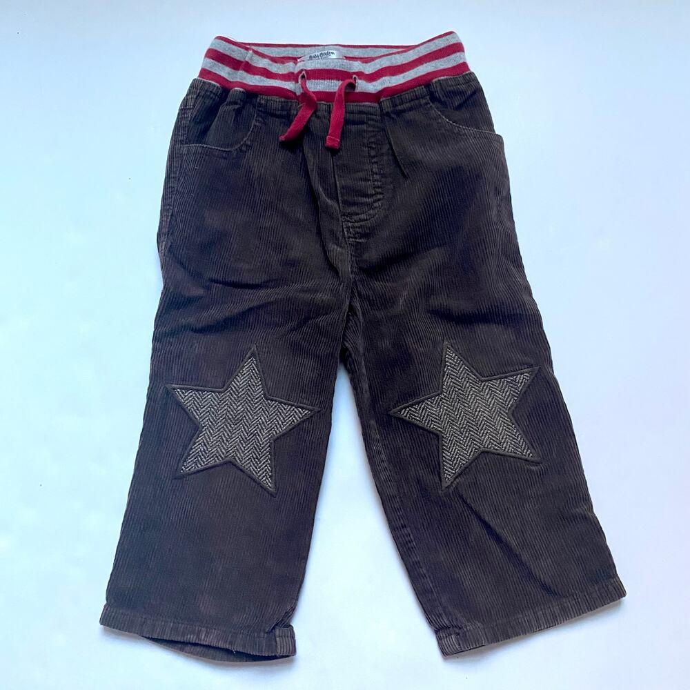 Baby Boden Brown Star Cords Pants